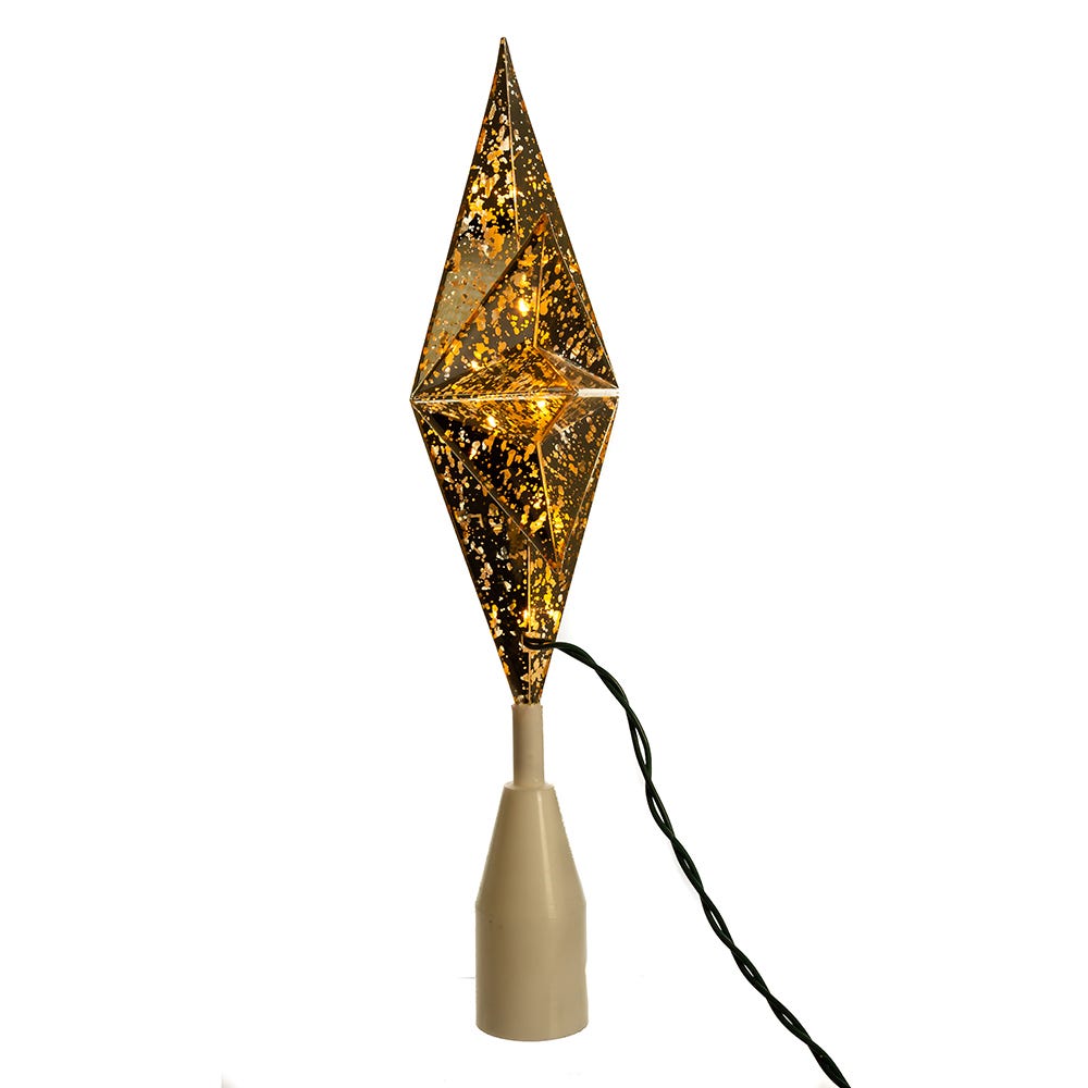 Kurt Adler UL 10-Light Gold Bethlehem Star Treetop